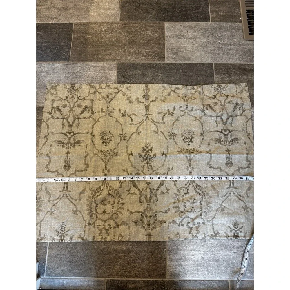 Restoration Hardware RH Italian Vintage Trellis Standard Pillow Sham Italy, (2)